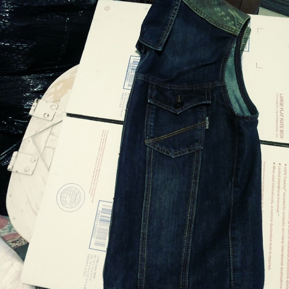 🐴VINTAGE AMERICAN EAGLE JEANS VEST,SIZE L,GIFT🎁GIVING ITEM.👔👖 - Picture 5 of 6